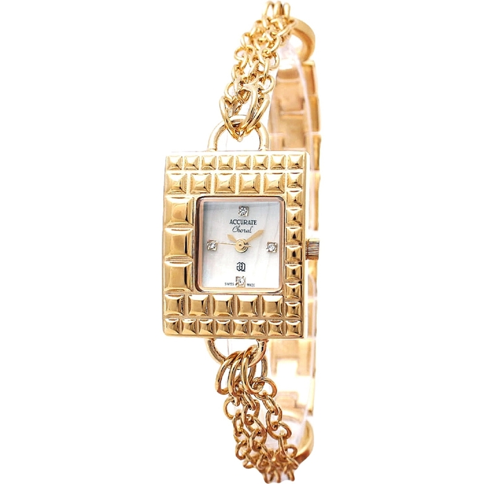 Часы наручные женские ACCURATE ALQ354S gold