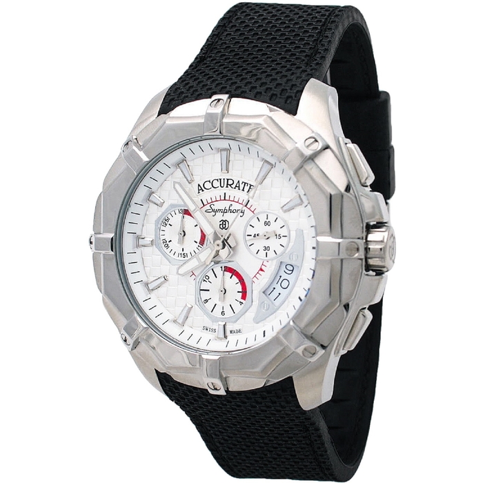 Часы наручные мужские ACCURATE AMQ1833L white