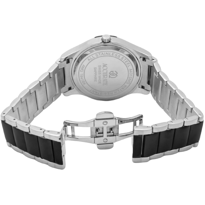 Часы наручные мужские ACCURATE AMQ1841BK white