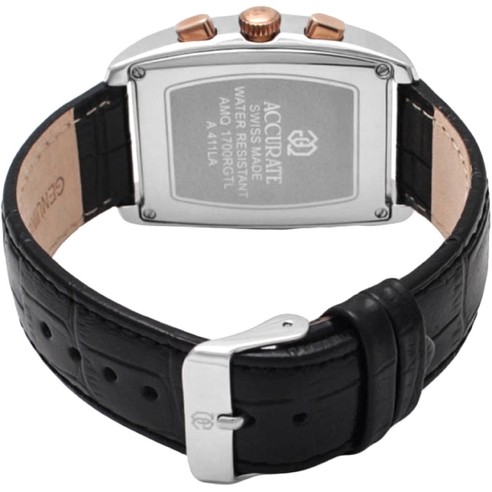 Часы наручные мужские ACCURATE AMQ1700RGTL black