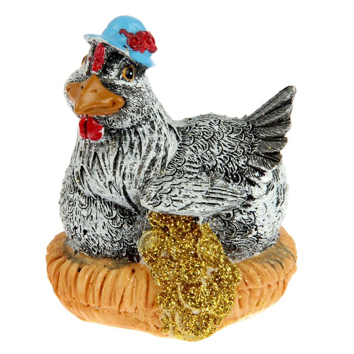 Сувенир "Курочка на насесте с монетками" МИКС