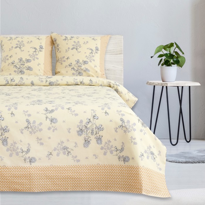 Постельное бельё "Этель" 1,5 сп., Провинция, размер 143х215 см, 150х214 см, 70х70 см - 2 шт., 100% хлопок, поплин, 125 г/м2