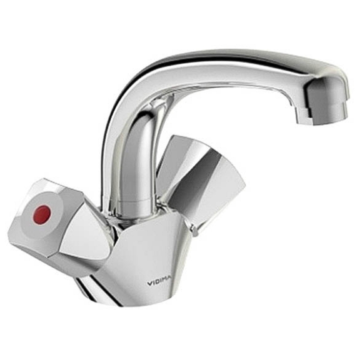 Смеситель для раковины Vidima "ВидимаПрактик", литой излив, без донного клапана, хром