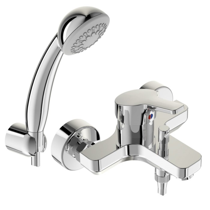 Смеситель для ванны Vidima "Видима Форм", короткий излив, хром