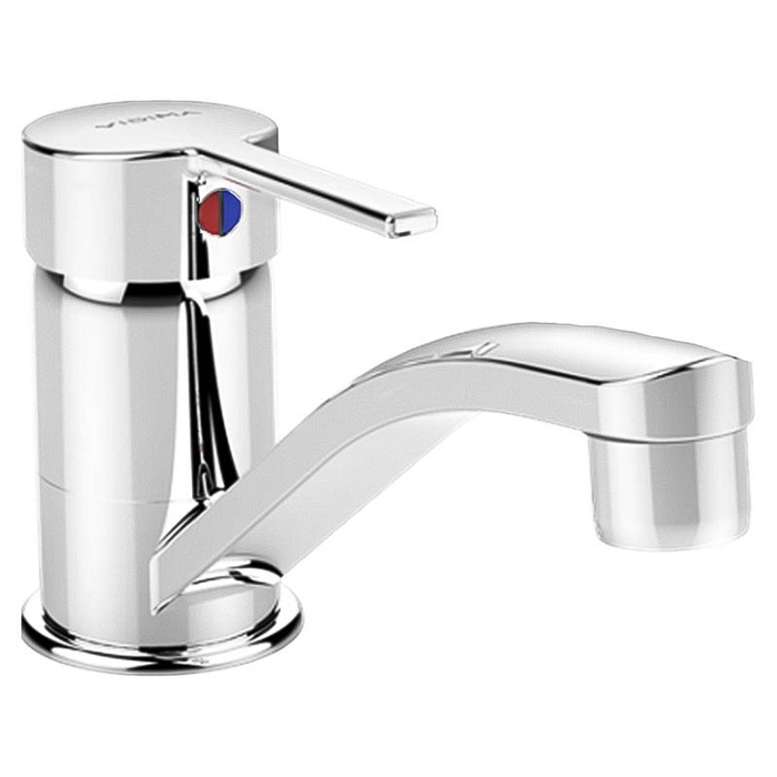 Смеситель для раковины Vidima "Логик", излив 143 мм, без донного клапана, хром