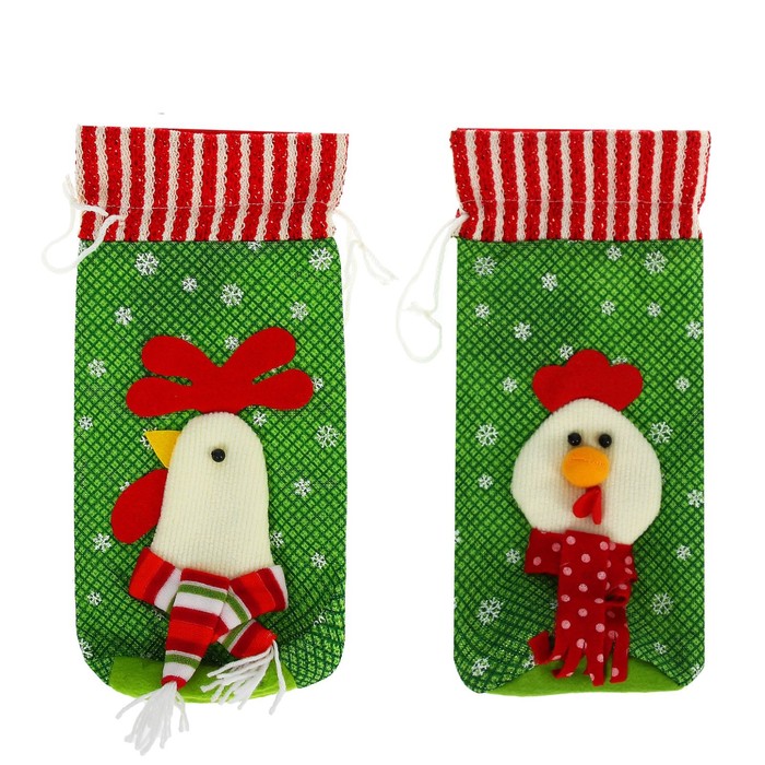 Одежда на бутылку "Петушок" , виды МИКС