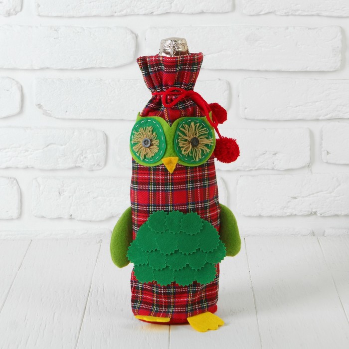 Одежда на бутылку "Совушка" с лапками, цвета МИКС