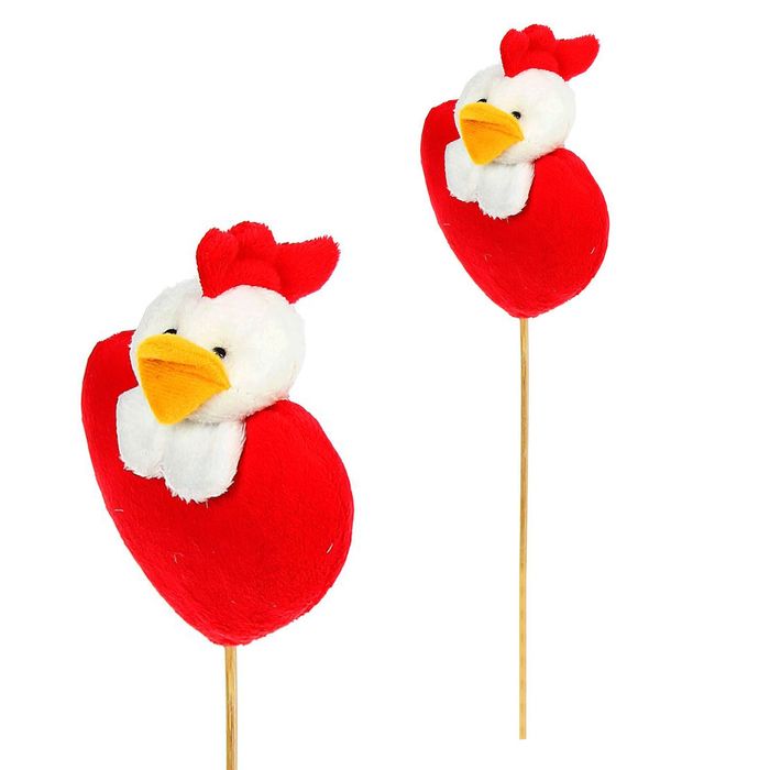 Мягкая игрушка на палочке "Цыплёнок" на сердце