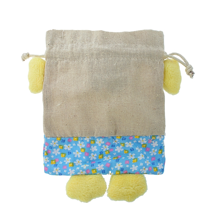 Мешок для подарков "Цыплёнок" с ножками и завязками, 150 г, цвета МИКС