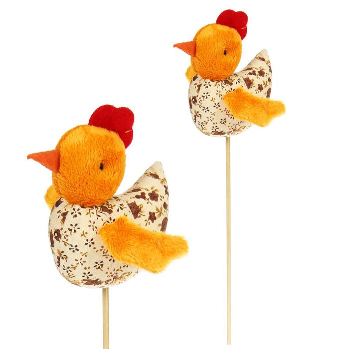 Мягкая игрушка на палочке "Цыпленок", цвета МИКС