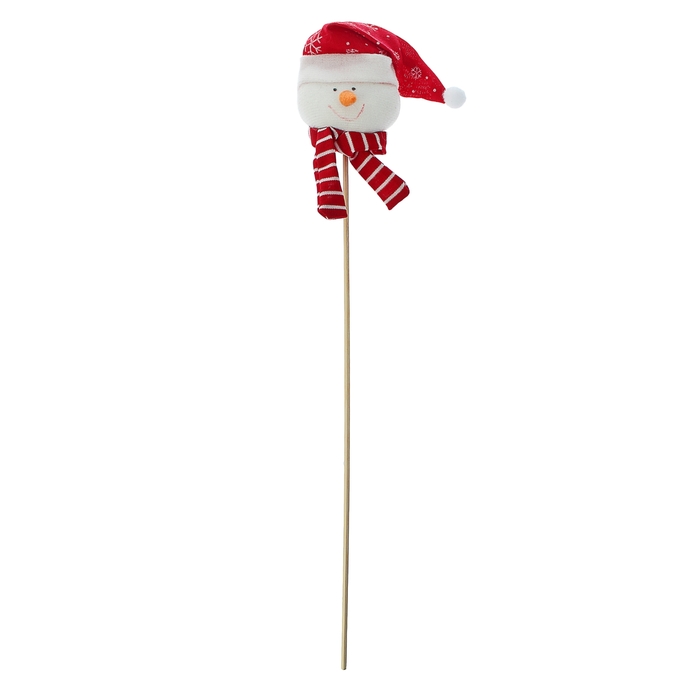 Мягкая игрушка на палочке "Снеговик", виды МИКС