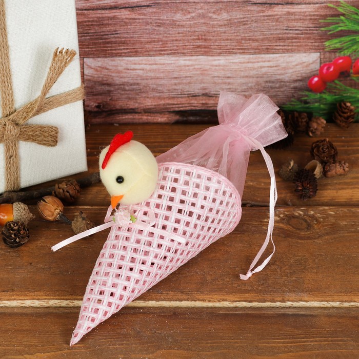 Конфетница-рожок "Цыплёнок", 150 г, цвета МИКС