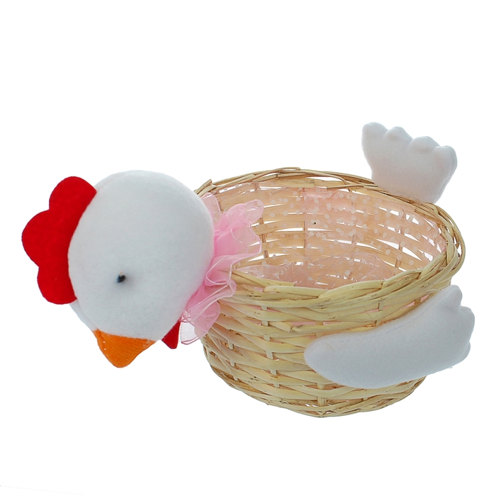 Конфетница "Цыплёнок", белый хвостик, 200 г