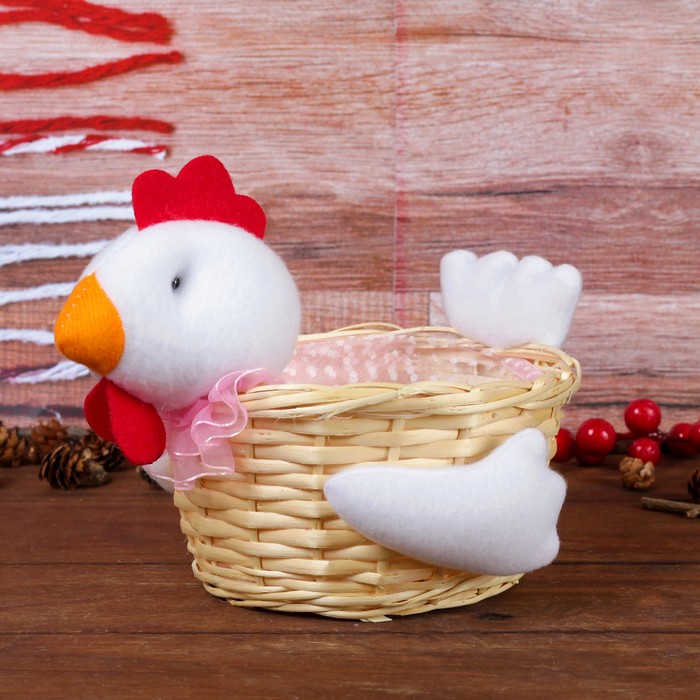 Конфетница "Цыплёнок", белый хвостик, 500 г