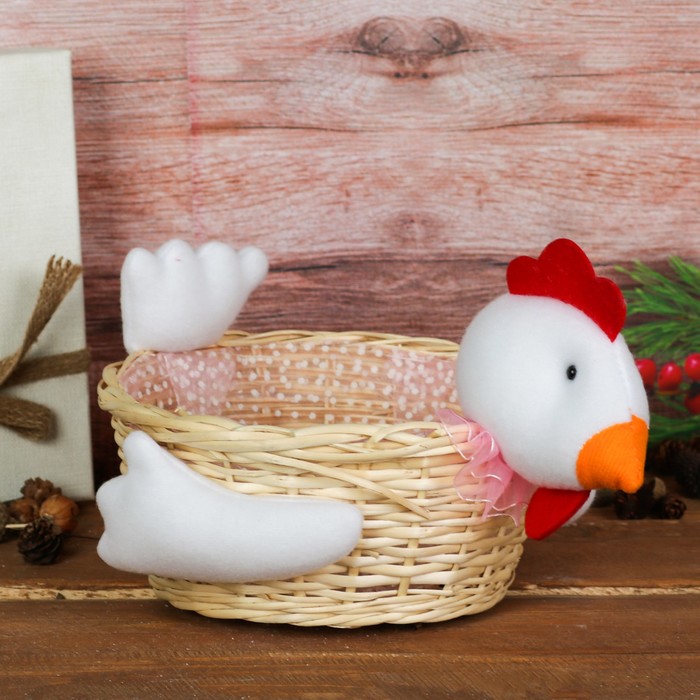 Конфетница "Цыплёнок", белый хвостик, 1000 г