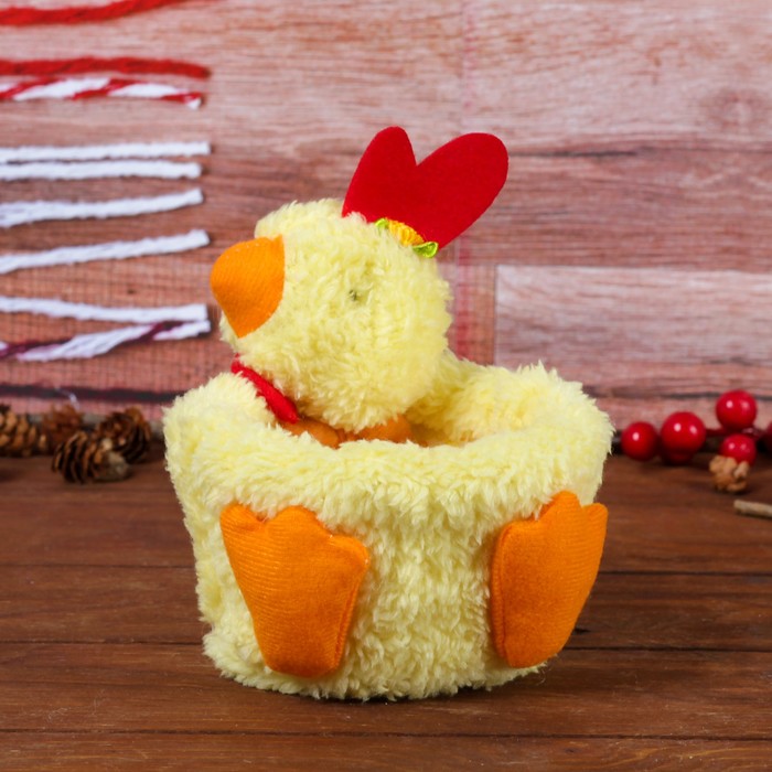 Конфетница "Цыплёнок с бантом", 200 г