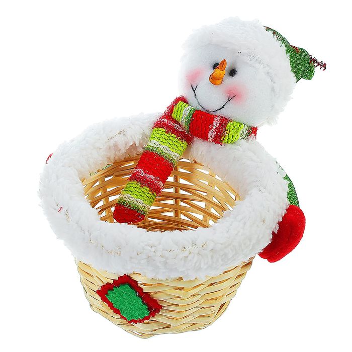 Конфетница "Снеговик с шарфом", 100 г