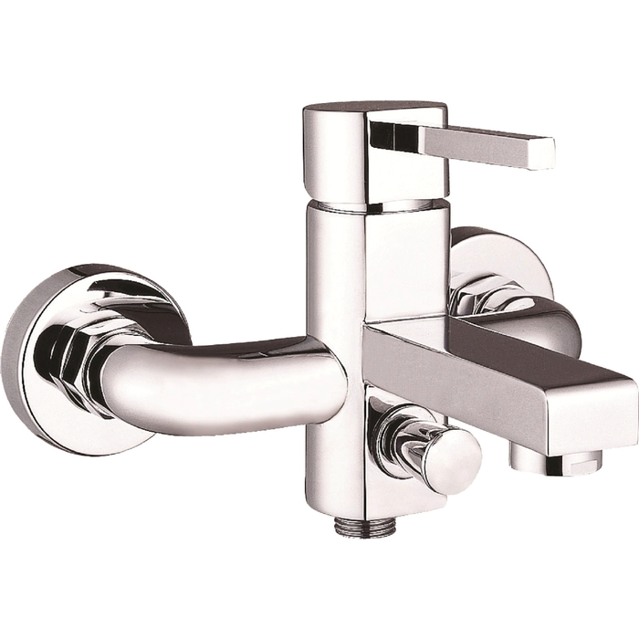 Смеситель для ванны Smart "Сити", настенный, хром