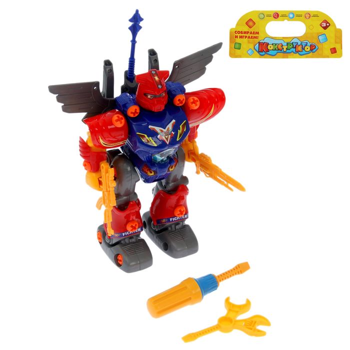 Конструктор с болтовым соединением «Робот», 29 деталей