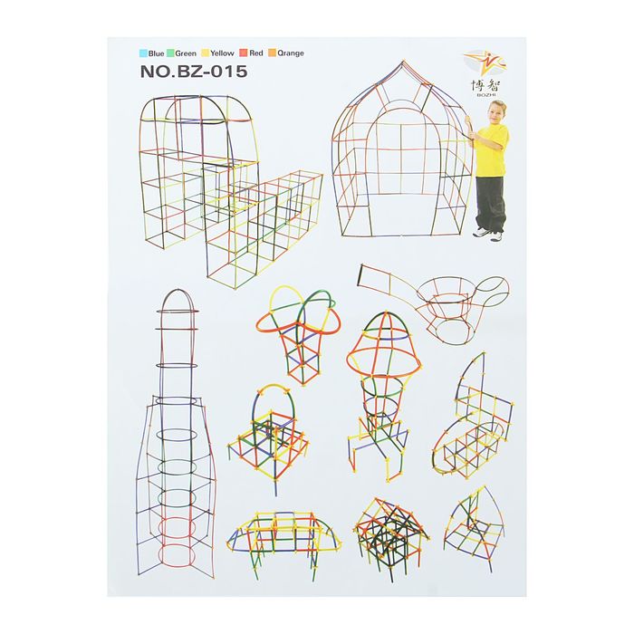 Конструктор «Соломинки», 300 деталей