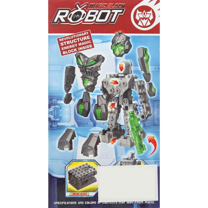 Конструктор «Робот», 48 деталей, МИКС