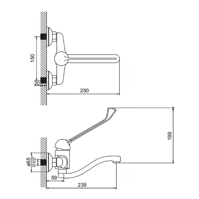 Смеситель для хирургического смесителя IDDIS, CG53654C
