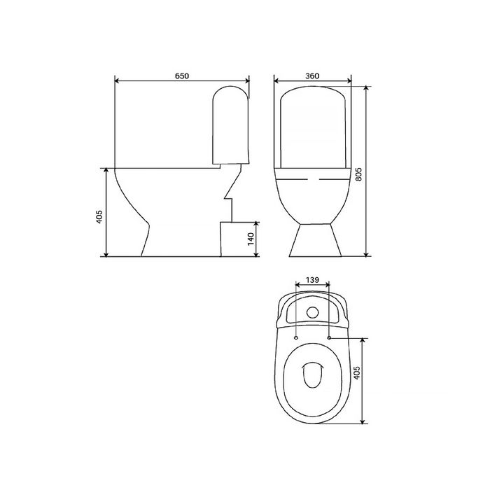 Унитаз-компакт IDDIS Skif SKI2DSEI24