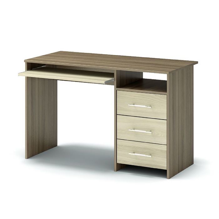 Стол компьютерный СК-6 1152х572х740 ясень шимо темный/ясень шимо светлый