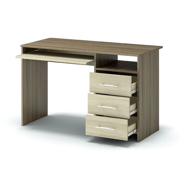 Стол компьютерный СК-6 1152х572х740 ясень шимо темный/ясень шимо светлый