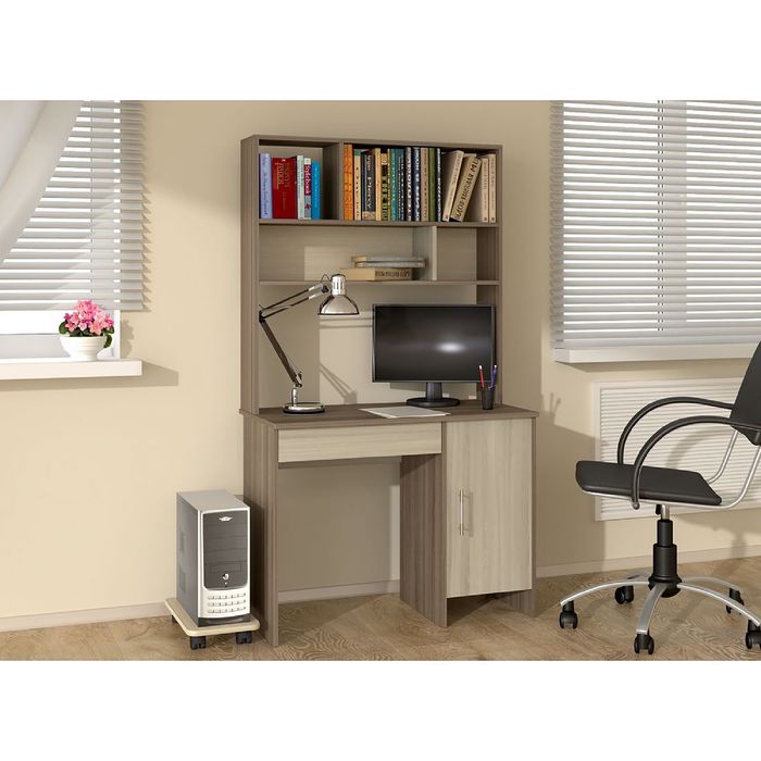 Стол письменный СП-2 957х510х742 венге/дуб млечный