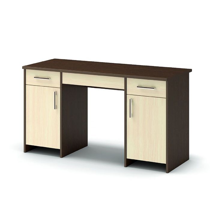 Стол письменный СП-3/2 1330х572х740 венге/дуб млечный