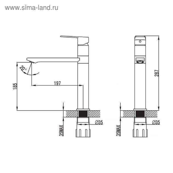 

Смеситель для кухни IDDIS Edifice, EDISB00i05