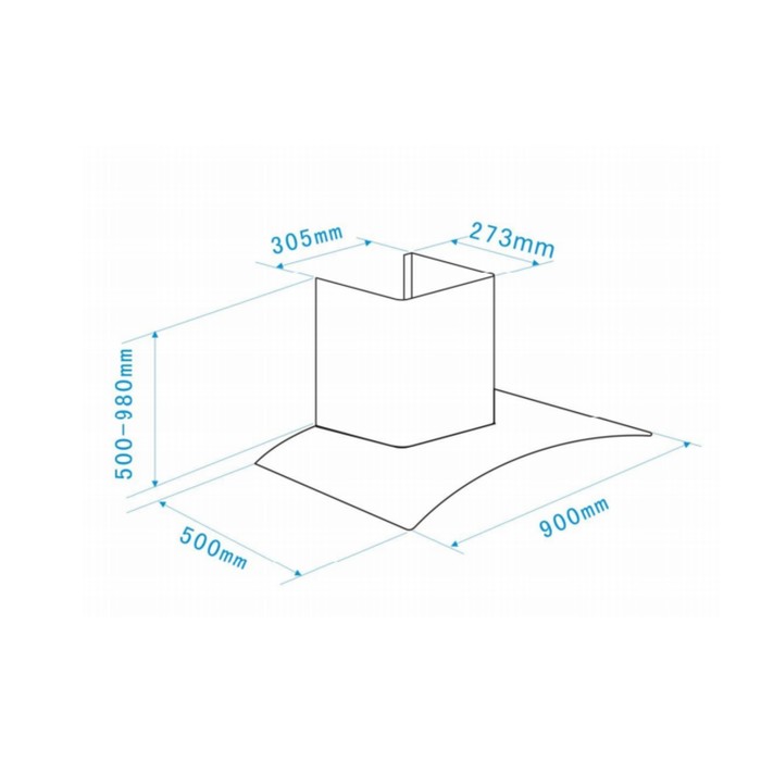 Вытяжка Zigmund & Shtain K 266.91 S, серебристый/стекло