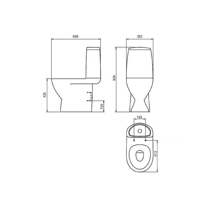 Унитаз-компакт IDDIS Mirro MIR2DSEi24