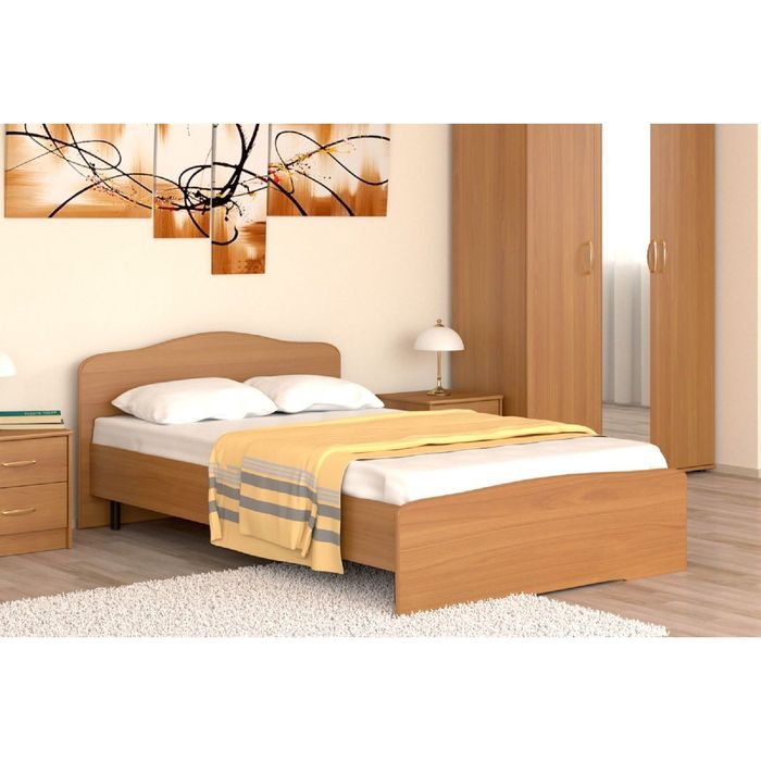 Кровать 120 с орт.основанием   Фея   1252х760х2032    вишня