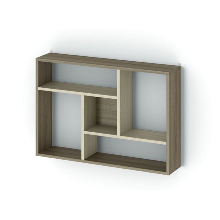 Полка Д 18 836х206х600 ясень шимо темный/ясень шимо светлый