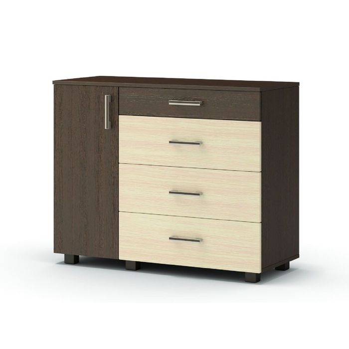 Комод  Танго  4/1 1038x442x822  венге/дуб млечный