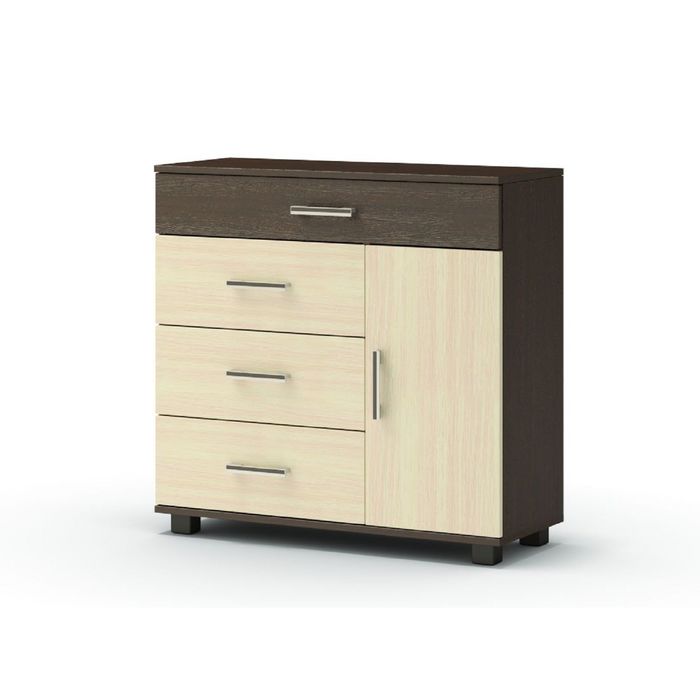 Комод  Тетрис  860x354x840  венге/дуб млечный