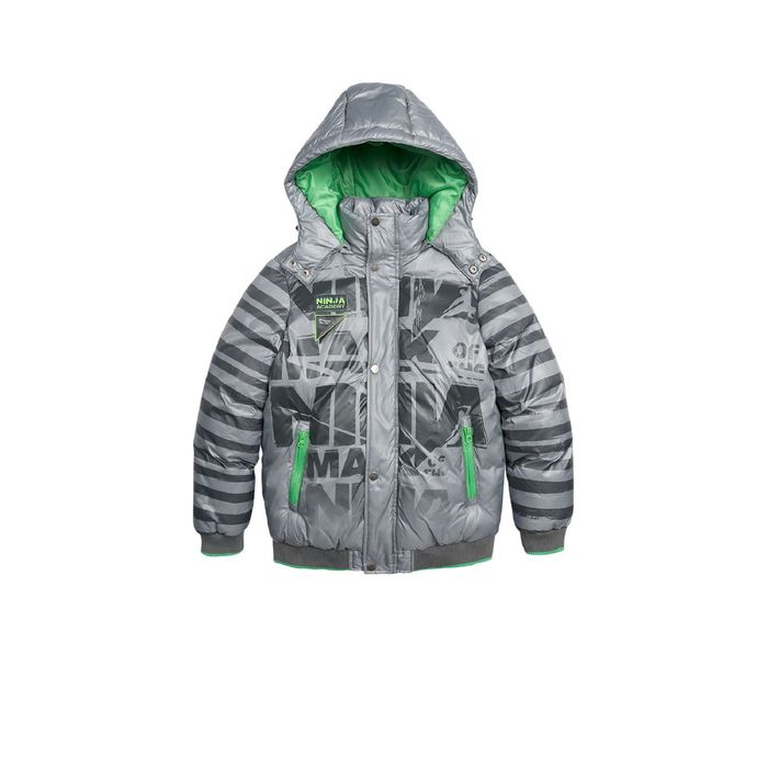 Куртка для мальчиков, возраст 11 лет, цвет серый