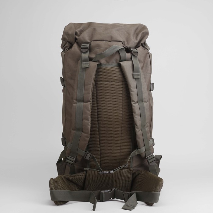 Рюкзак туристический на стяжке шнурком "Кодар", 1 отдел с увеличением, 3 наружных кармана, объём - 70л, цвет хаки