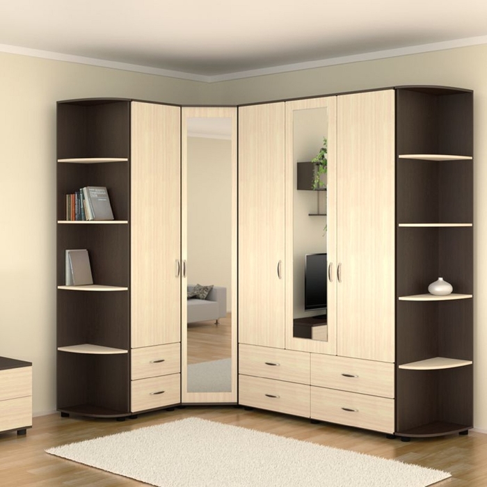 Шкаф Сонет 2 2 948х522х2300 венге/дуб млечный