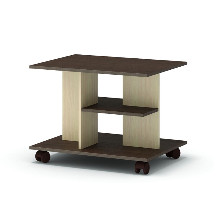 Стол журнальный Кредо 690х570х517 венге/дуб млечный