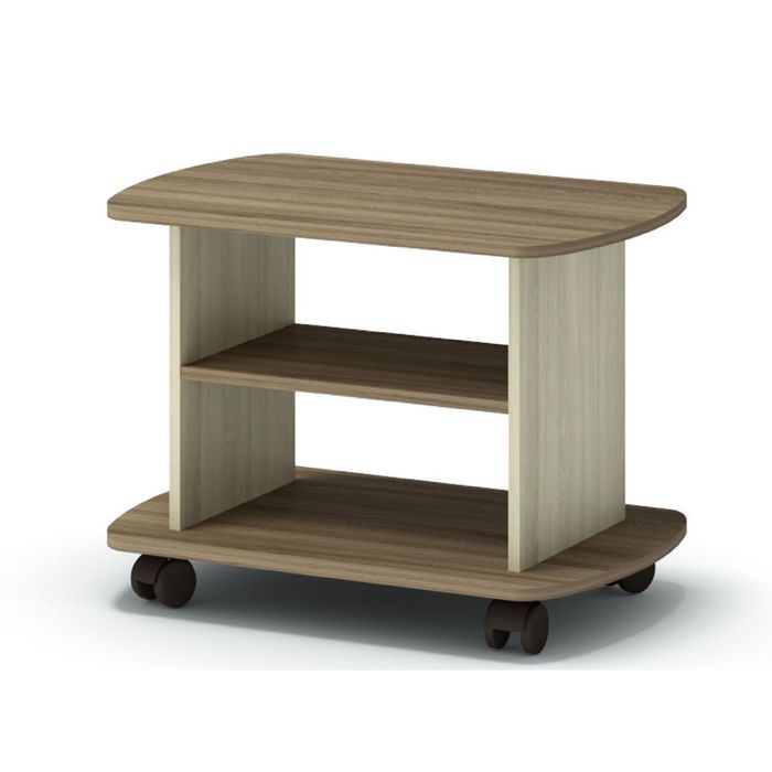 Стол журнальный Оля 680х500х506 ясень шимо темный