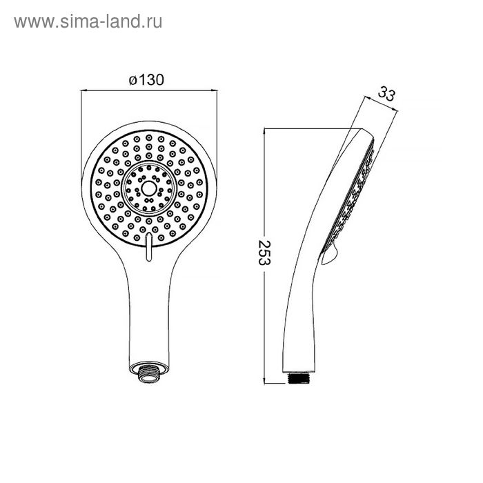 

Душевая лейка IDDIS A11251, 5 режимов
