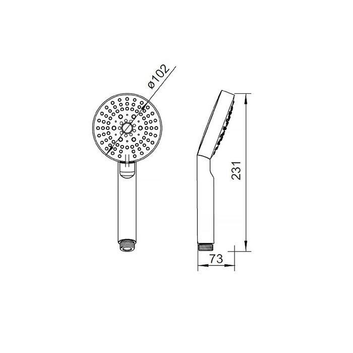 Лейка душевая IDDIS, 030, 0305F00I18