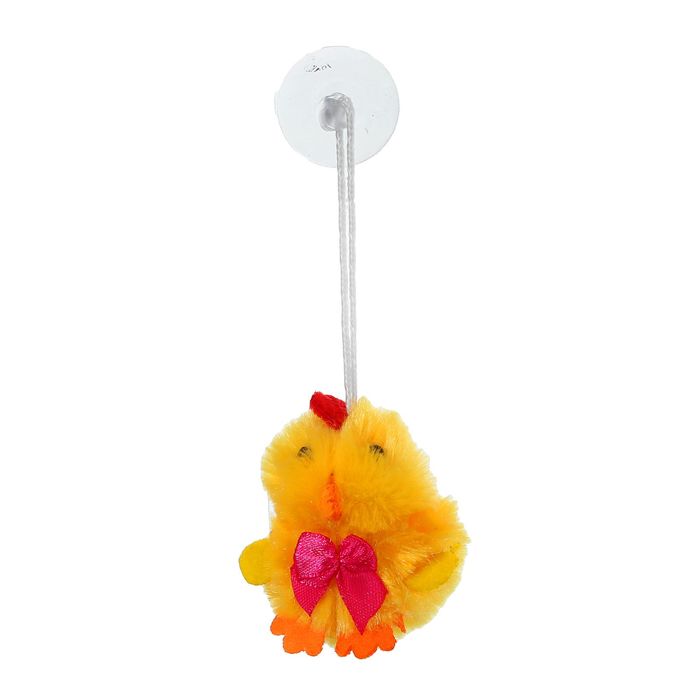 Мягкая игрушка-присоска "Цыпа с бантиком", цвета МИКС