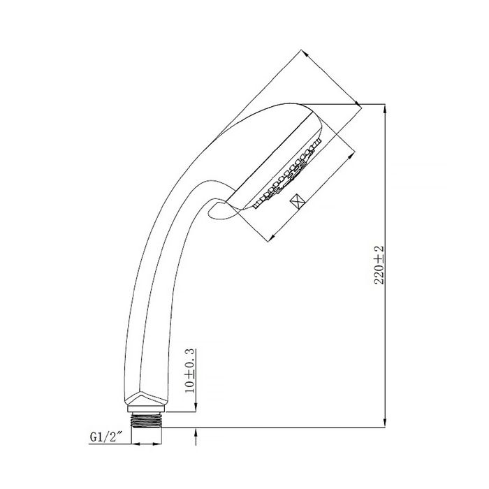 Лейка душевая Milardo, 0505F85M18, 5 режимов