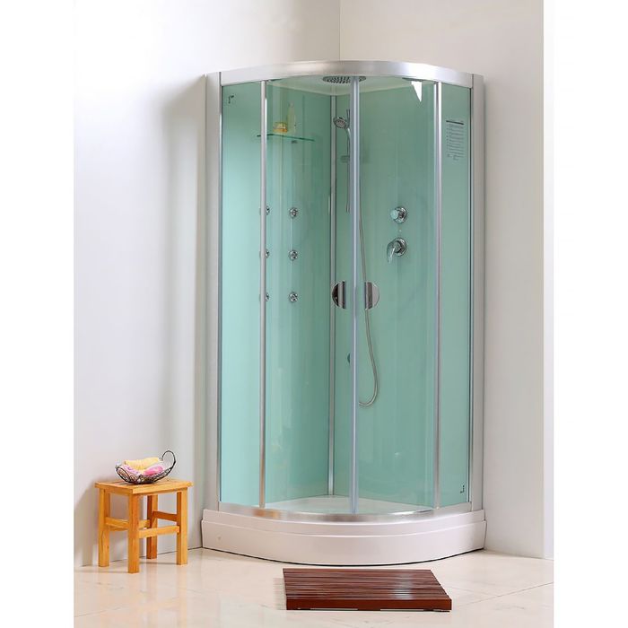 Душевая кабина IDDIS Sicily, S22R099i85, гидромассажная, поддон низкий, 90х90х219 см