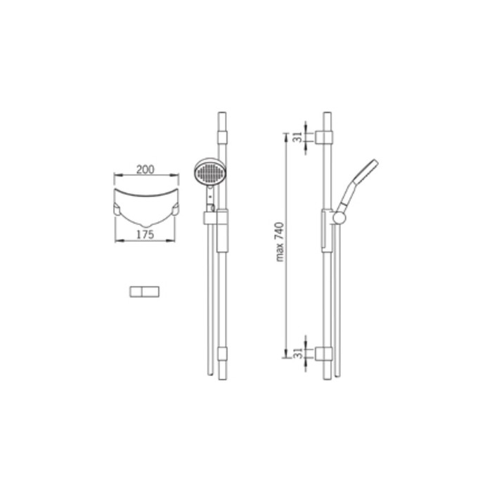 Душевой гарнитур Oras Hydra 390