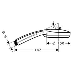 

Ручной душ Hansgrohe Croma 100 Vario